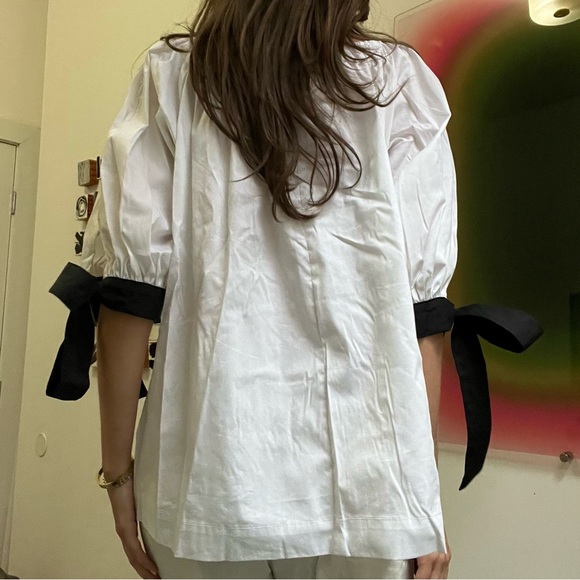 Eliza Faulkner Puff Bow Blouse - Picture 3 of 4